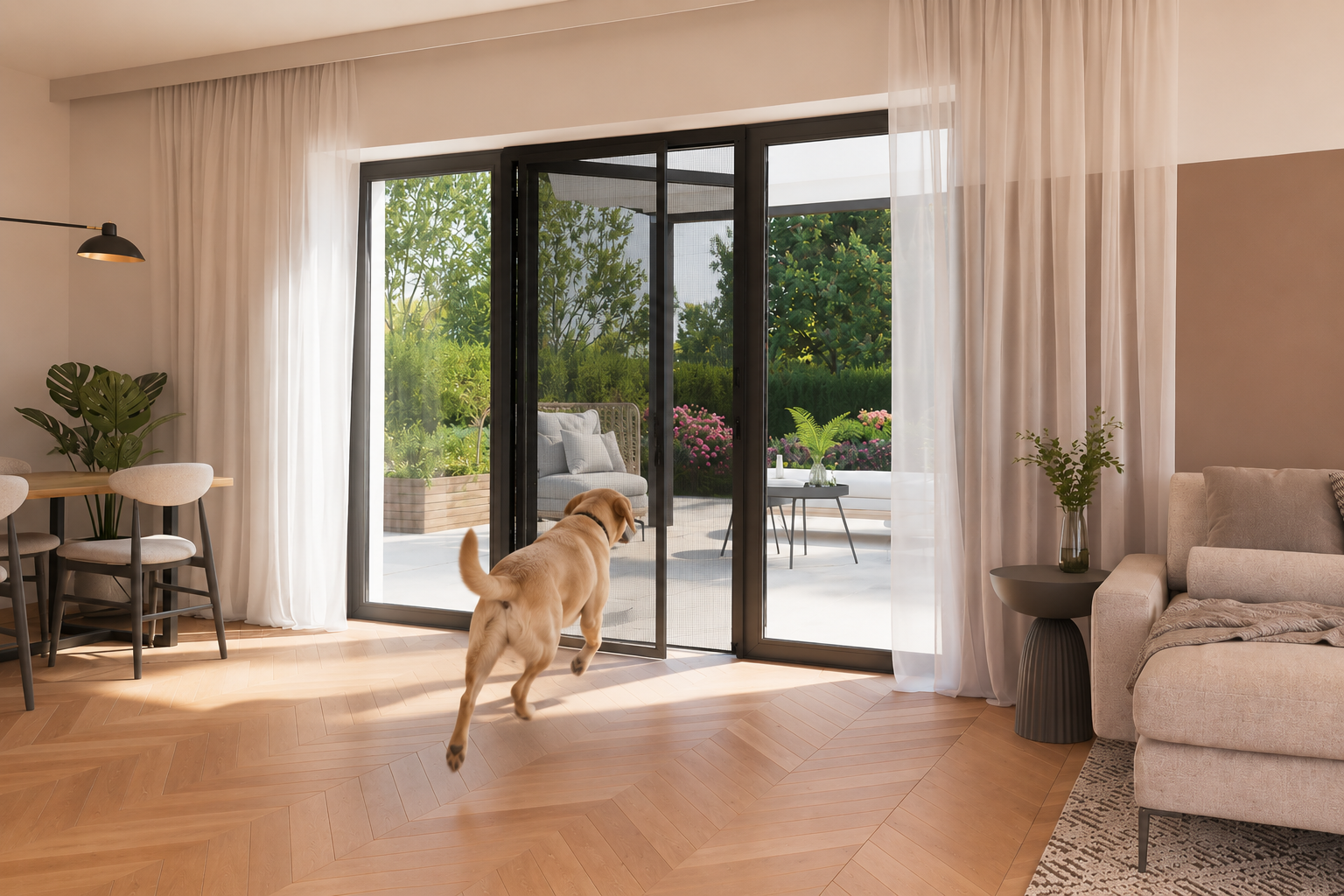 Hoe laat je je hond wennen aan een hor voor deuren?