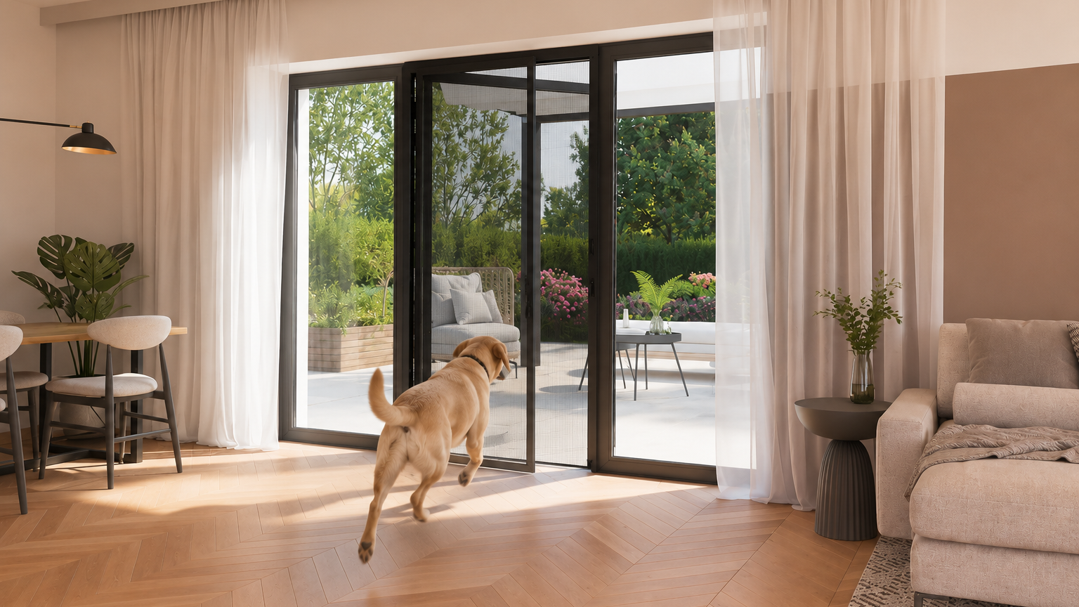 Hoe laat je je hond wennen aan een hor voor deuren?
